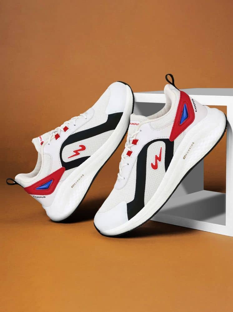 Campus OMAX White Men's Sports Running Shoes - Sports Shoes | Buy online on ZillyBuy