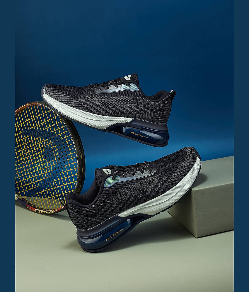 Campus SUMMIT Black Men's Sports Running Shoes