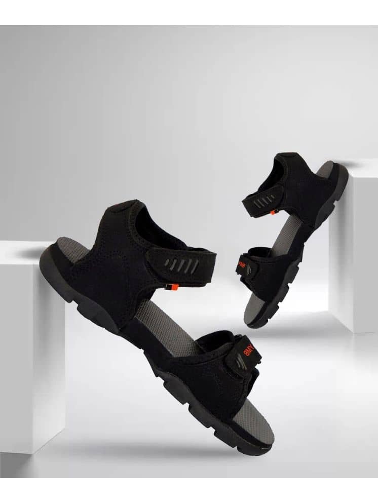 Clymb - Black Men's Floater Sandals