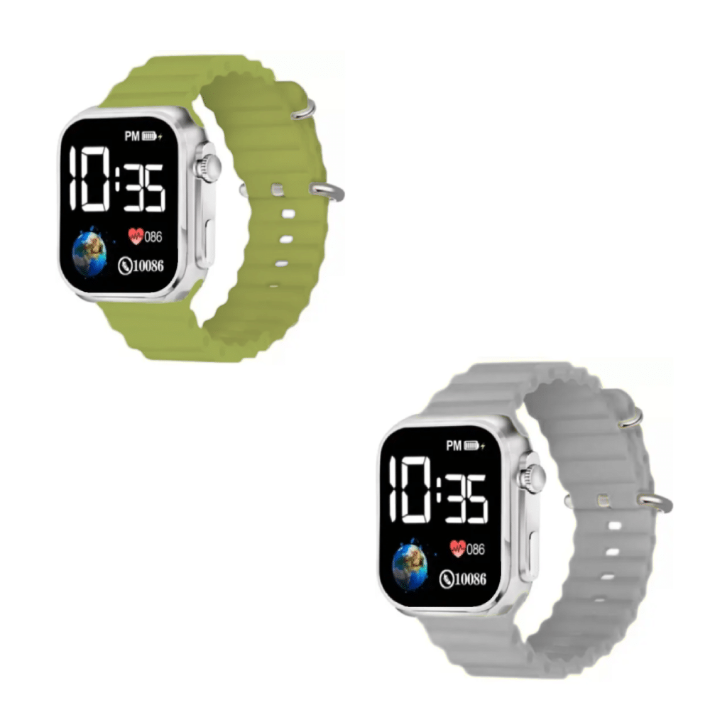     			Cosmic Olive Silicon Digital Men's Watch