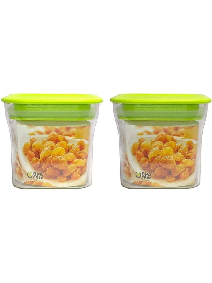     			Dark Sun Kitchenware Dal/Food/Grocery Polyproplene Aqua Green Food Container ( Set of 2 )