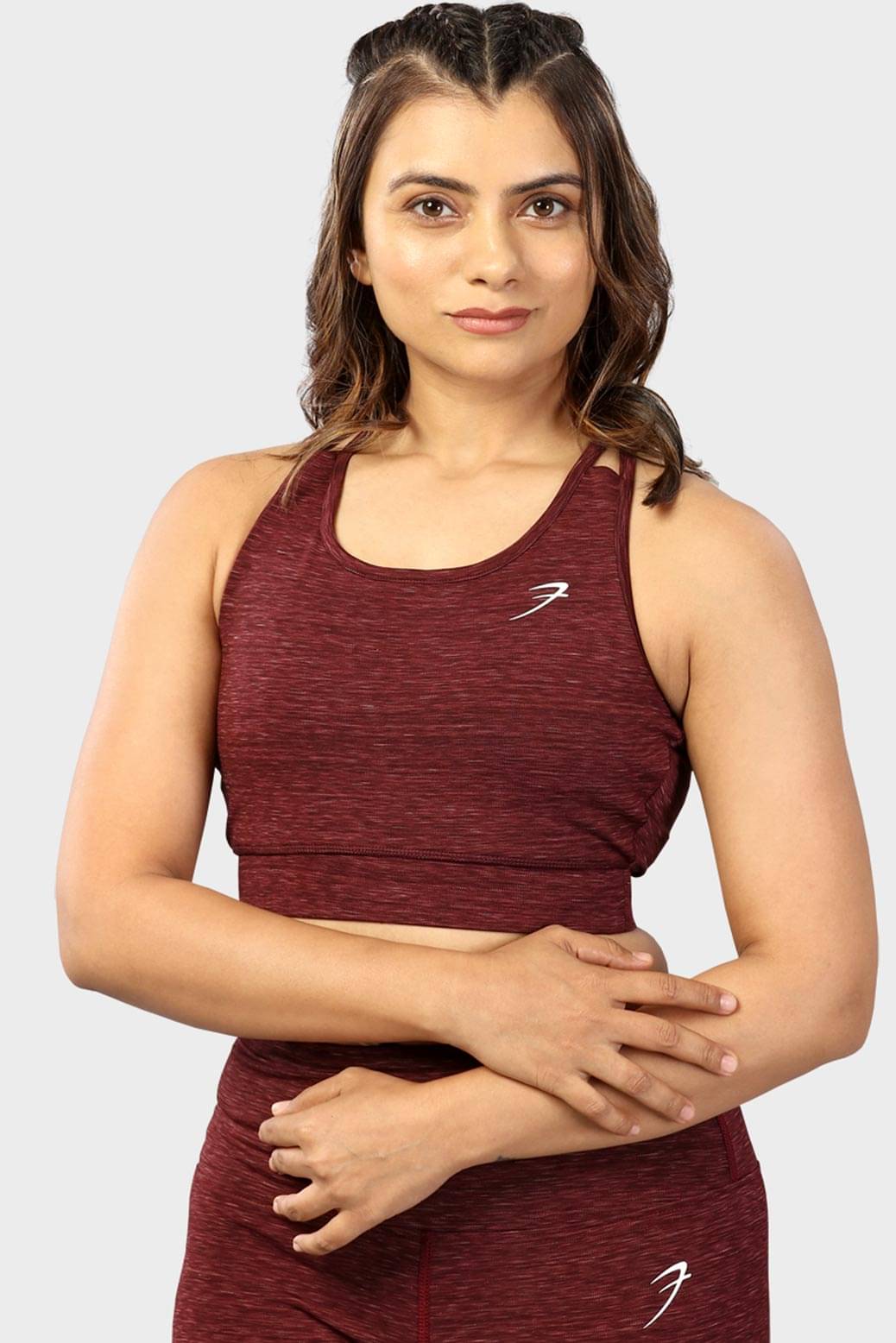 Fuaark Maroon Polyester Removable Padding Women's Sports Bra ( Pack of 1 )     			Fuaark Maroon Polyester Removable Padding Women's Sports Bra ( Pack of 1 )
