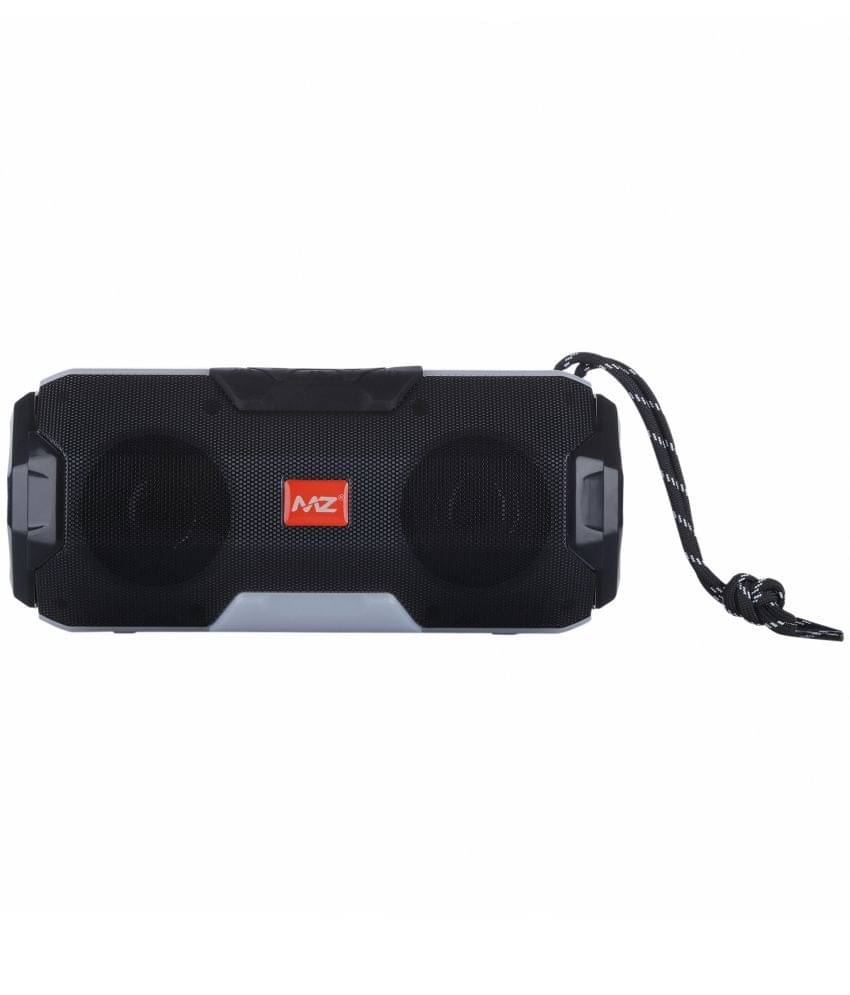     			MZ A006 10 W Bluetooth Speaker Bluetooth V 5.0 with SD card Slot Playback Time 6 hrs Black
