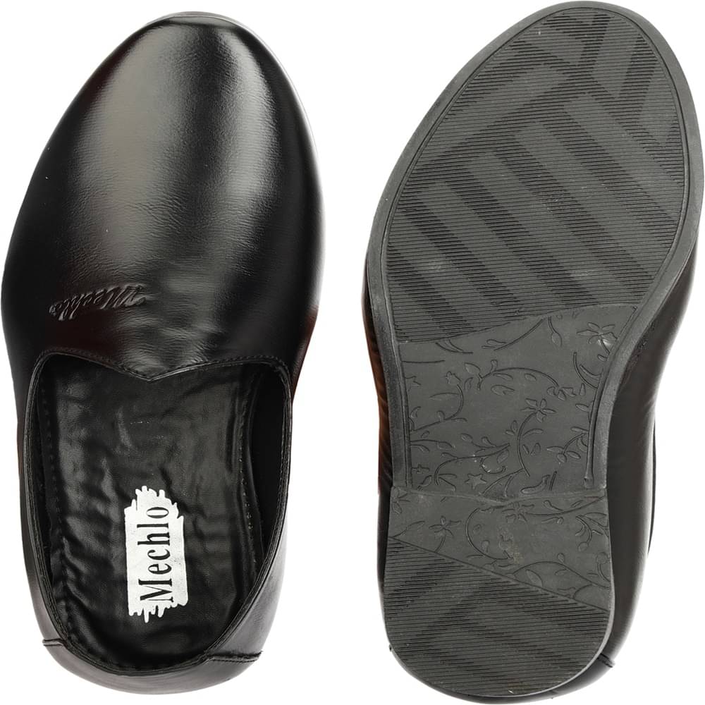     			Mechlo SLIP ON SHOES Black Men's Outdoor Shoes