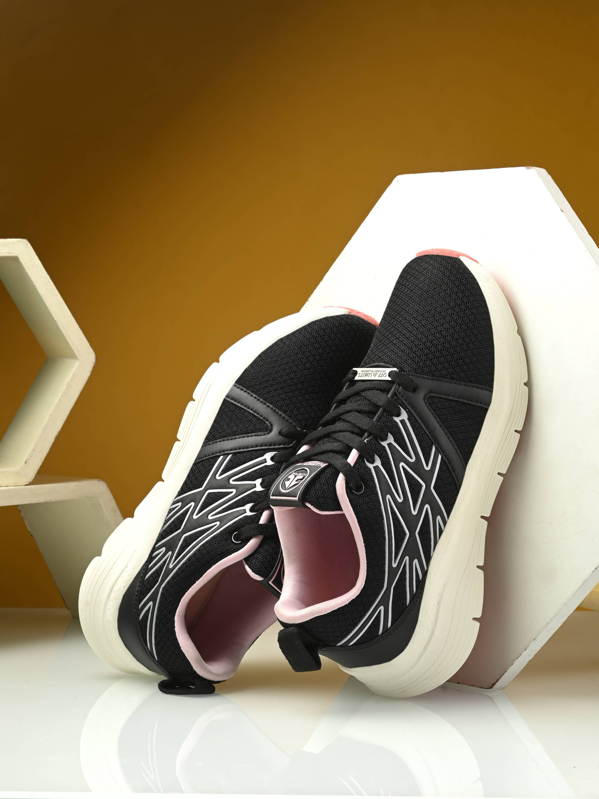     			OFF LIMITS - Black Women's Running Shoes