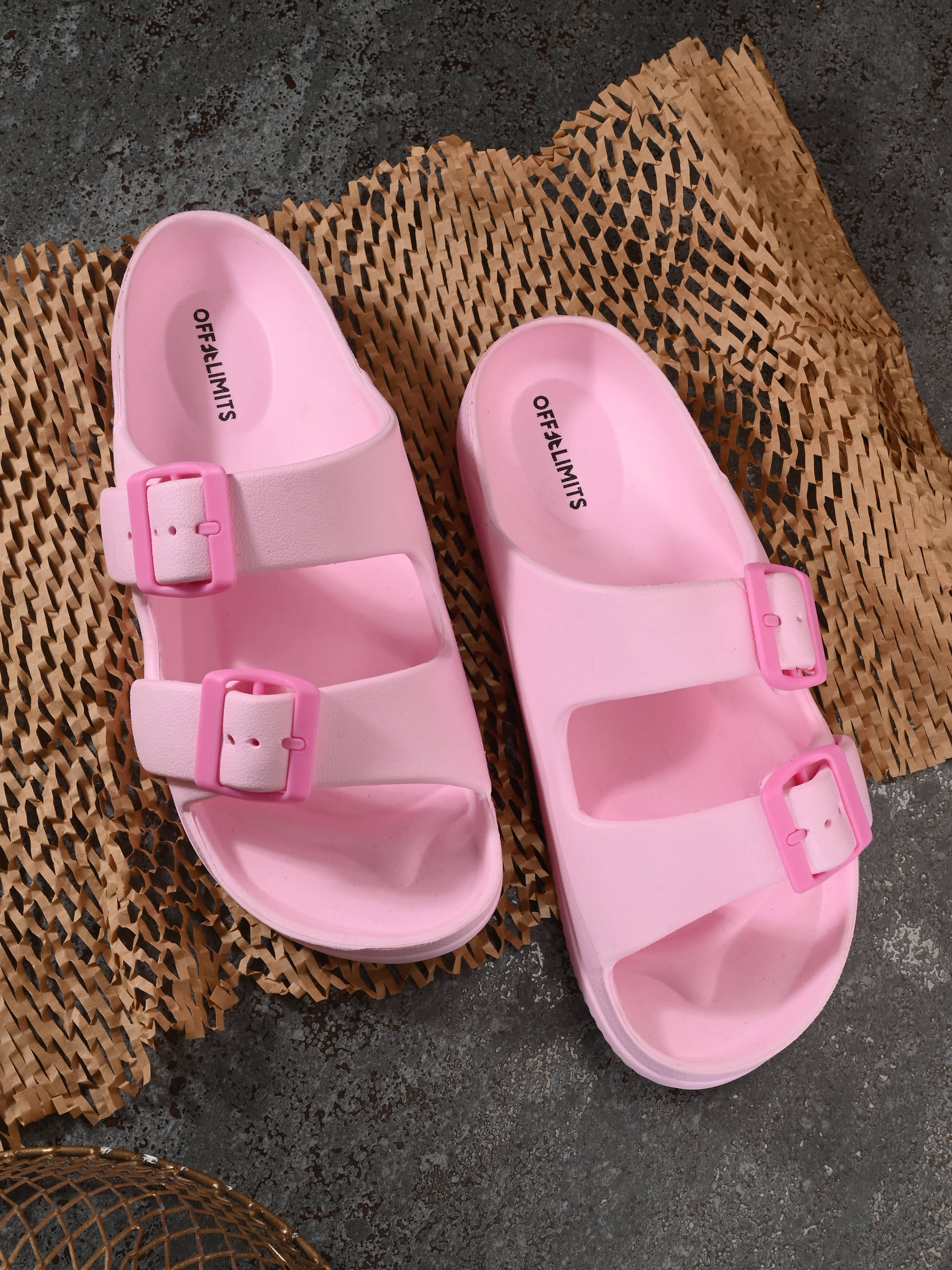    			OFF LIMITS Pink Women's Slide Flip Flop