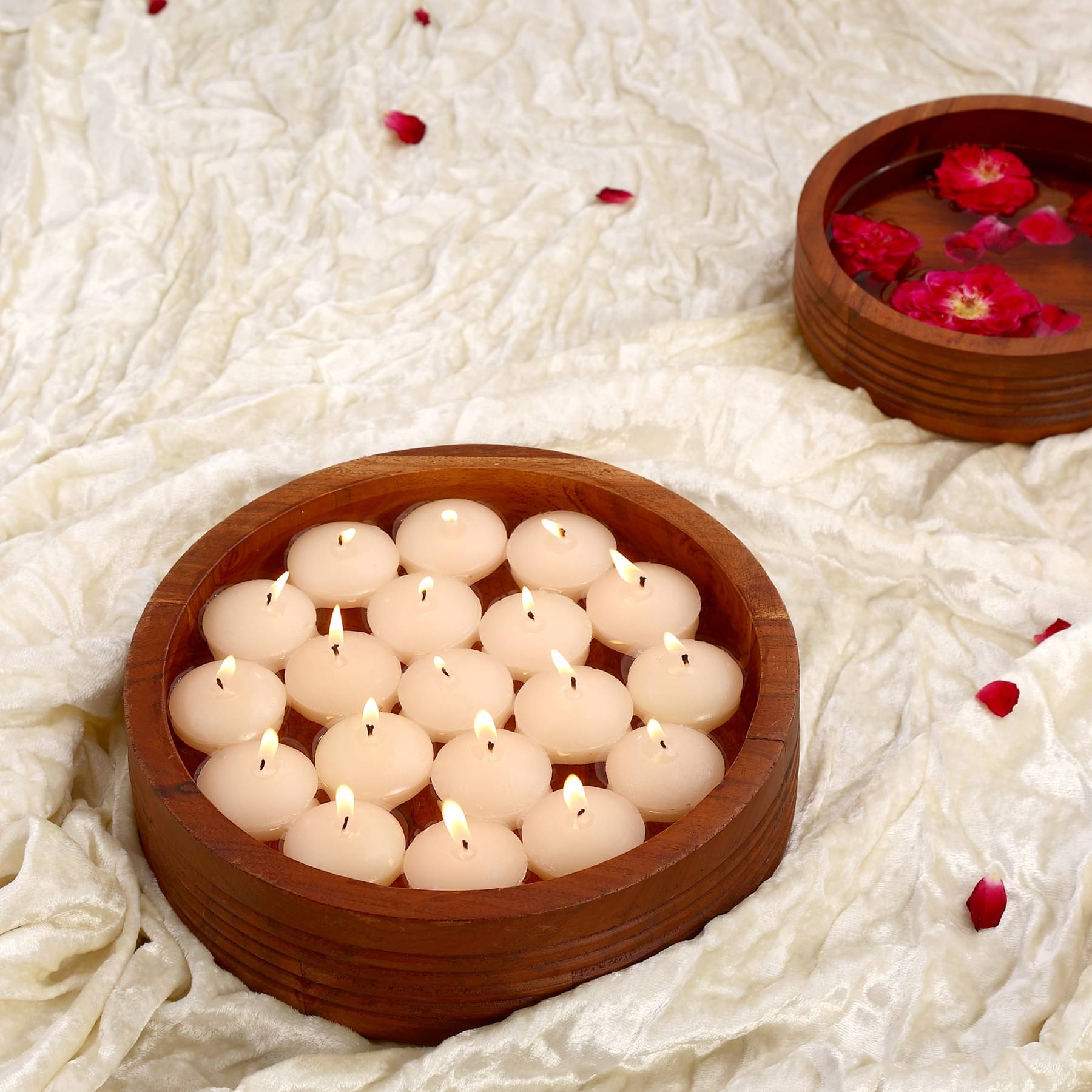 Parkash Candles Beige Unscented Floating Candle 3.81 cm ( Pack of 20 ) Parkash Candles Beige Unscented Floating Candle 3.81 cm ( Pack of 20 )