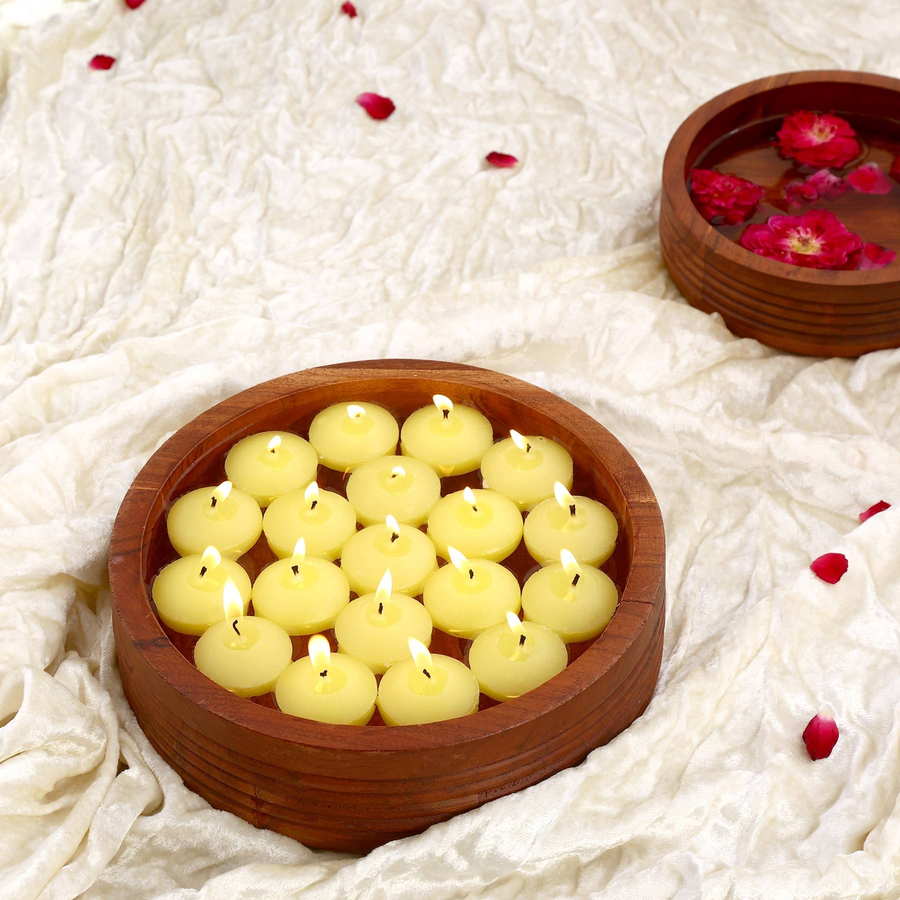 Parkash Candles Yellow Unscented Floating Candle 5 cm ( Pack of 20 ) Parkash Candles Yellow Unscented Floating Candle 5 cm ( Pack of 20 )