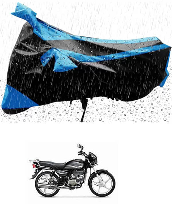    			RONISH Bike Body Cover for Hero Splendor Plus ( Pack of 1 ) , Blue