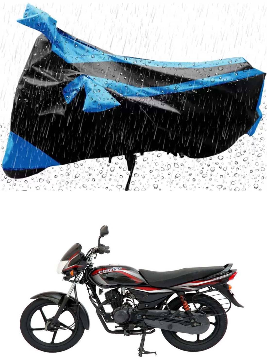 RONISH Bike Body Cover for Bajaj Platina 125 ( Pack of 1 ) , Blue
