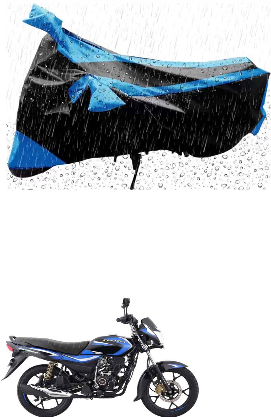 RONISH Bike Body Cover for Bajaj All Bike Models ( Pack of 1 ) , Blue