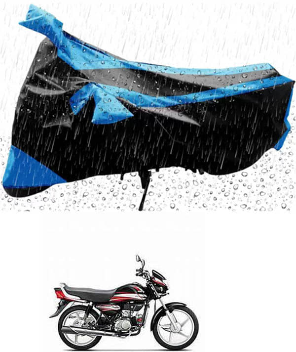 RONISH Bike Body Cover for Hero HF Deluxe ( Pack of 1 ) , Blue