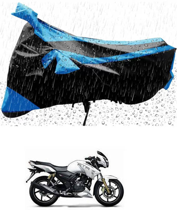 RONISH Bike Body Cover for TVS Apache RTR 180 ( Pack of 1 ) , Blue
