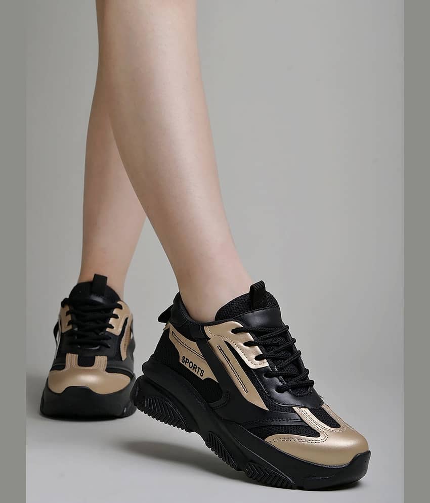 Shoetopia Black Women's Sneakers - Casual Shoes | Buy online on ZillyBuy