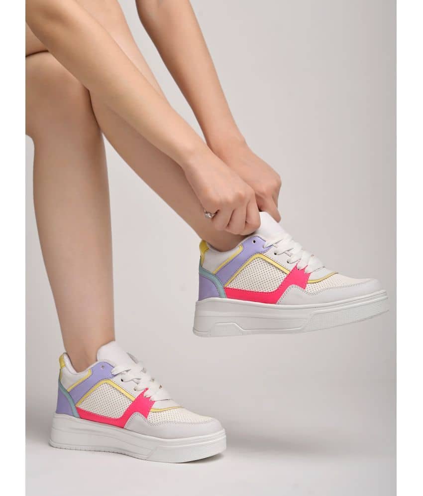 Shoetopia White Women's Sneakers - Casual Shoes | Buy online on ZillyBuy