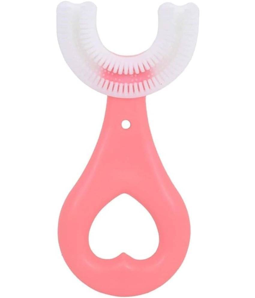     			Shopeleven Pink Silicone Baby Toothbrush ( 1 pcs )