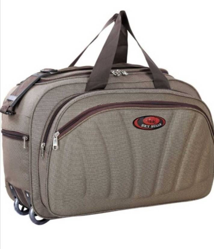     			Sky Bulls 40 Ltrs Brown Fabric Duffle Trolley