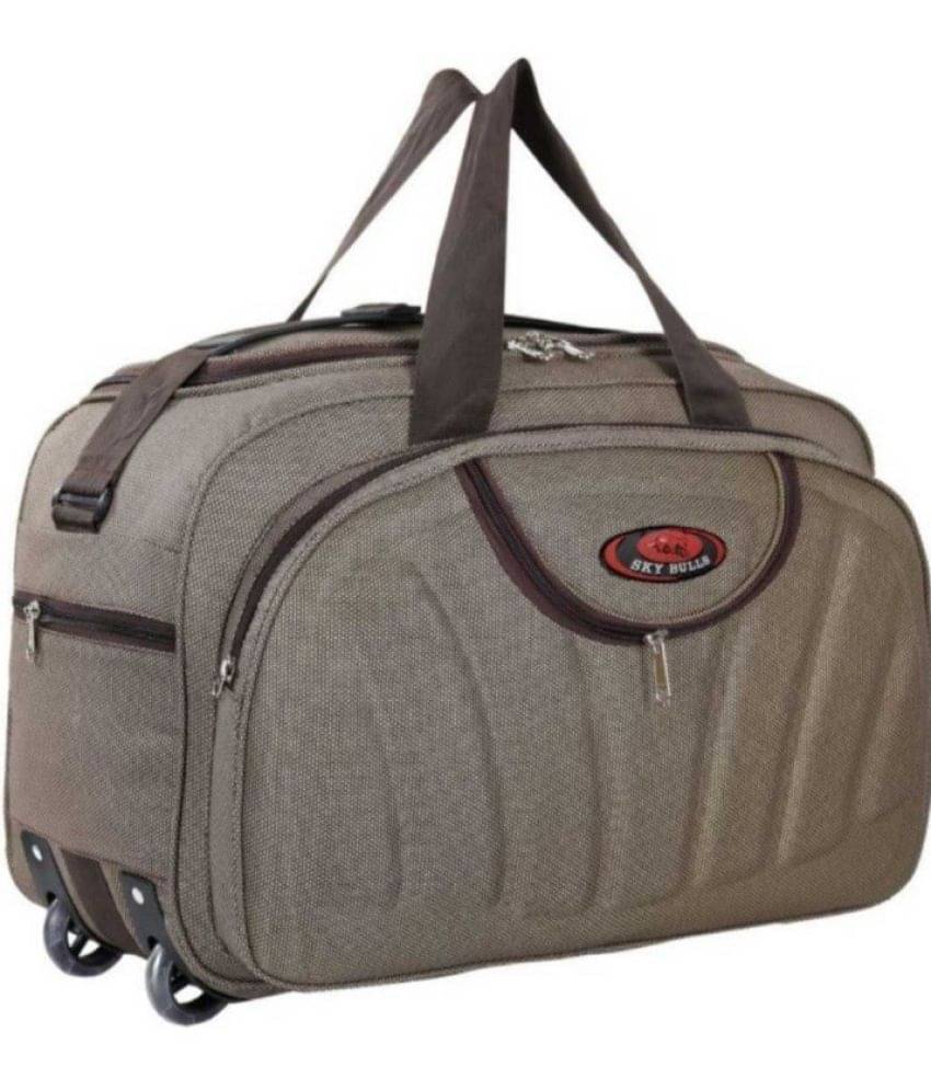     			Sky Bulls 40 Ltrs Brown Fabric Duffle Trolley
