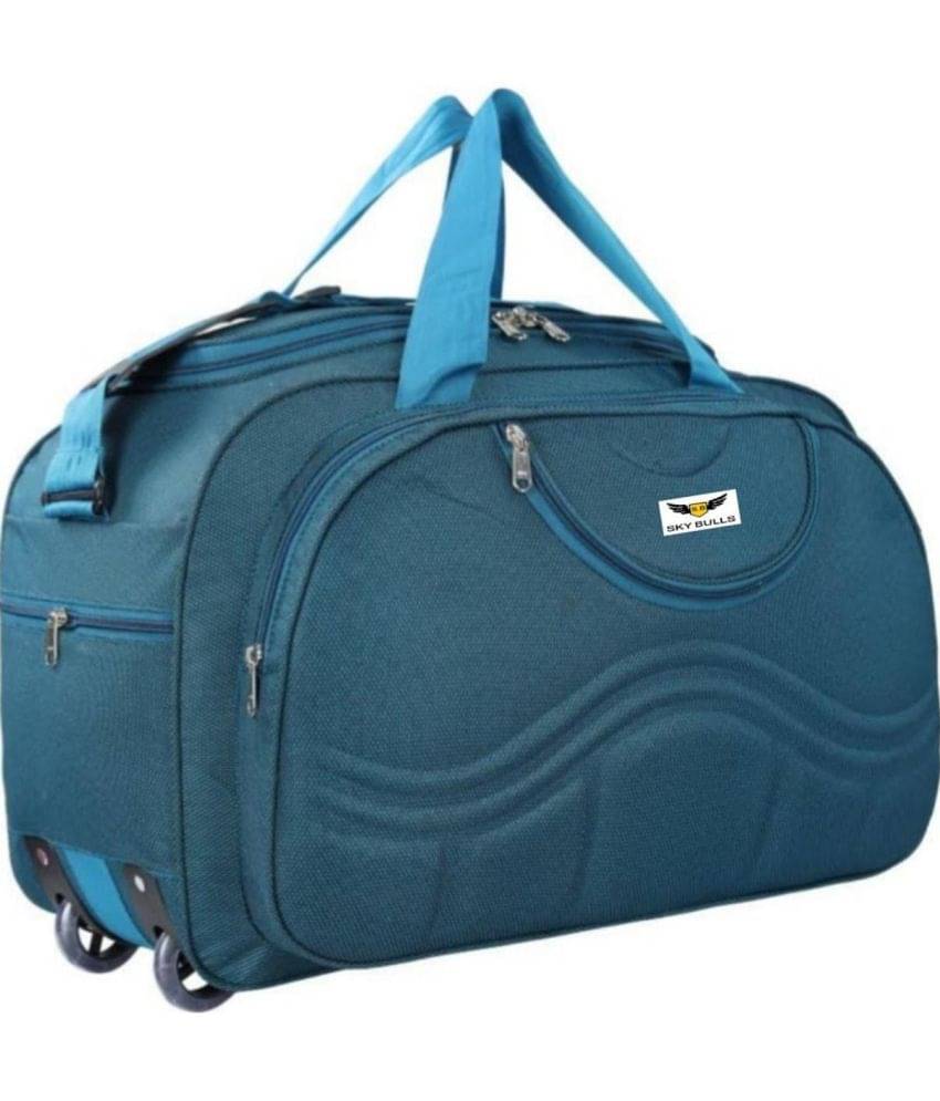 Sky Bulls 40 Ltrs Green Fabric Duffle Bag Sky Bulls 40 Ltrs Green Fabric Duffle Bag