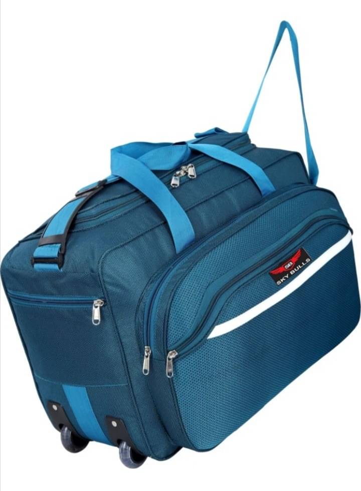     			Sky Bulls 40 Ltrs Green Fabric Duffle Trolley