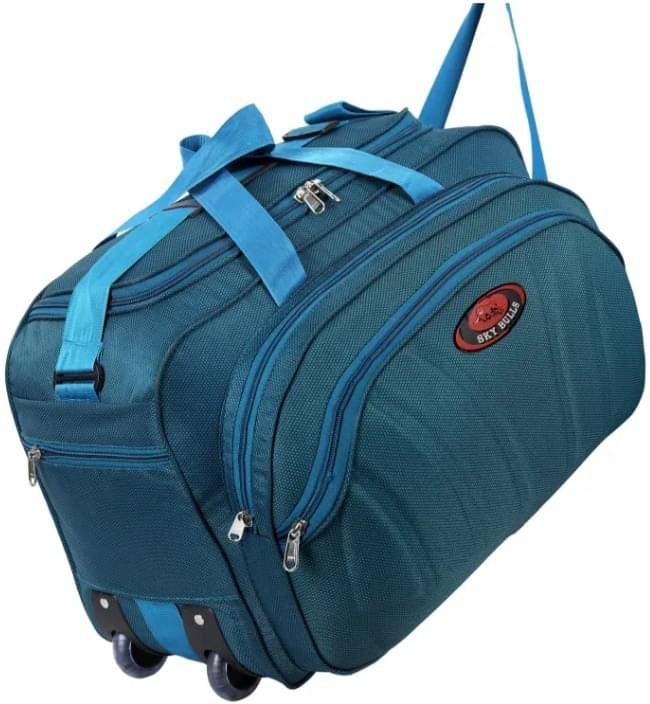     			Sky Bulls 40 Ltrs Green Fabric Duffle Trolley