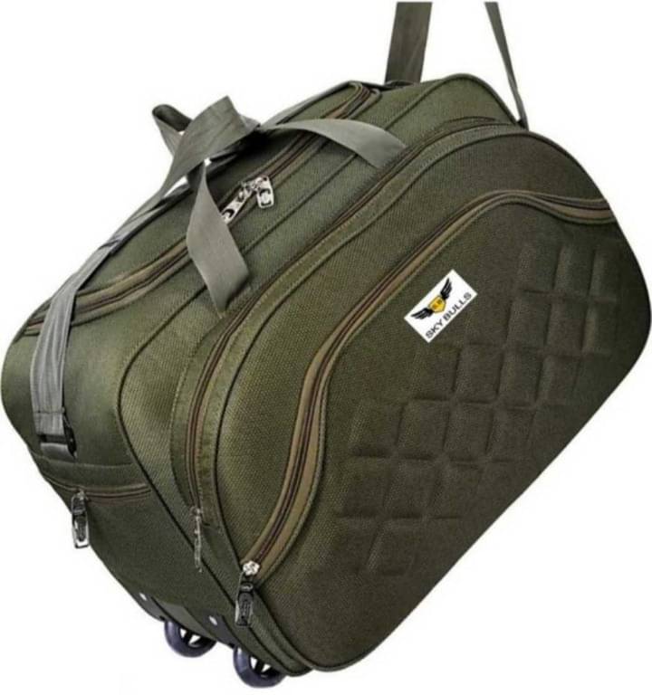     			Sky Bulls 40 Ltrs brown Fabric Duffle Trolley