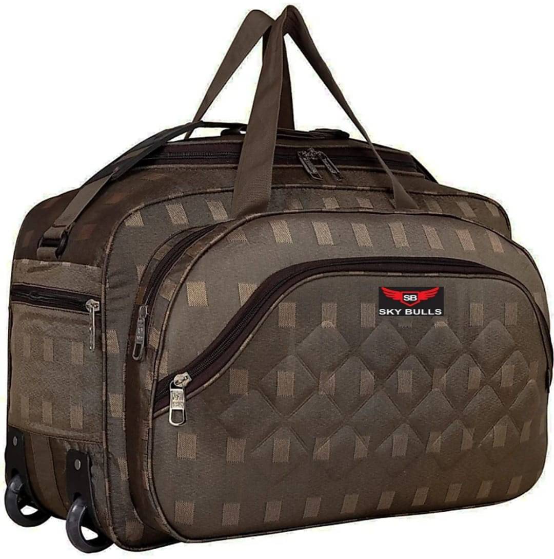     			Sky Bulls 40 Ltrs brown Fabric Duffle Trolley