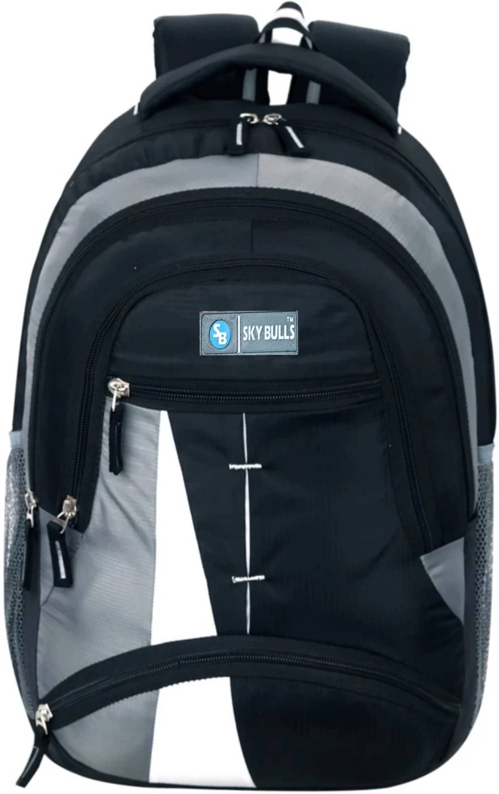     			Sky Bulls Black Polyester Backpack ( 35 Ltrs )