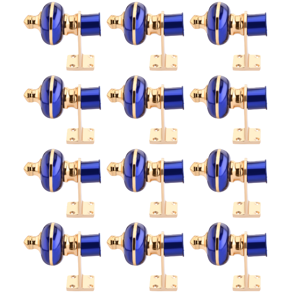 Sun Shield Blue Wrought Iron Single Rod Bracket ( Pack of 12 ) Sun Shield Blue Wrought Iron Single Rod Bracket ( Pack of 12 )