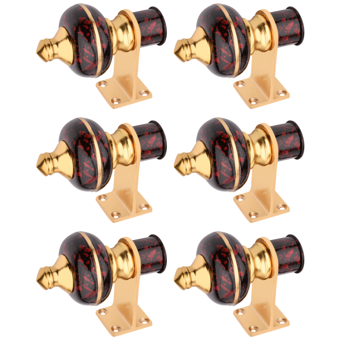 Sun Shield Multi Color Wrought Iron Single Rod Bracket ( Pack of 6 ) Sun Shield Multi Color Wrought Iron Single Rod Bracket ( Pack of 6 )