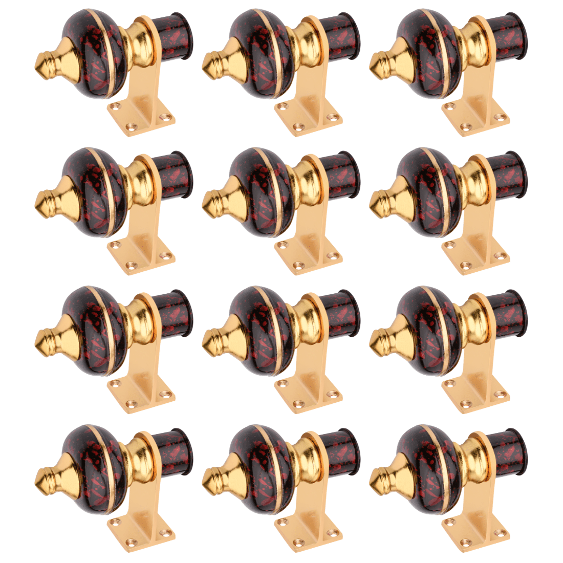 Sun Shield Multi Color Wrought Iron Single Rod Bracket ( Pack of 12 ) Sun Shield Multi Color Wrought Iron Single Rod Bracket ( Pack of 12 )