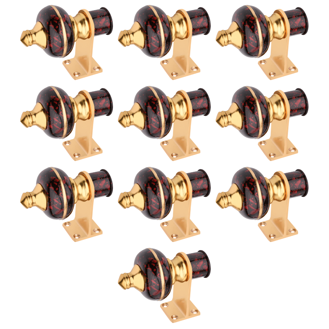 Sun Shield Multi Color Wrought Iron Single Rod Bracket ( Pack of 10 ) Sun Shield Multi Color Wrought Iron Single Rod Bracket ( Pack of 10 )