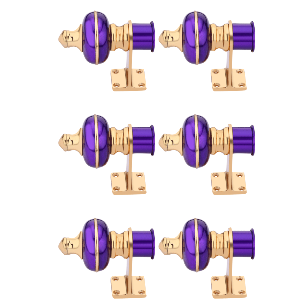 Sun Shield Purple Wrought Iron Single Rod Bracket ( Pack of 6 )     			Sun Shield Purple Wrought Iron Single Rod Bracket ( Pack of 6 )