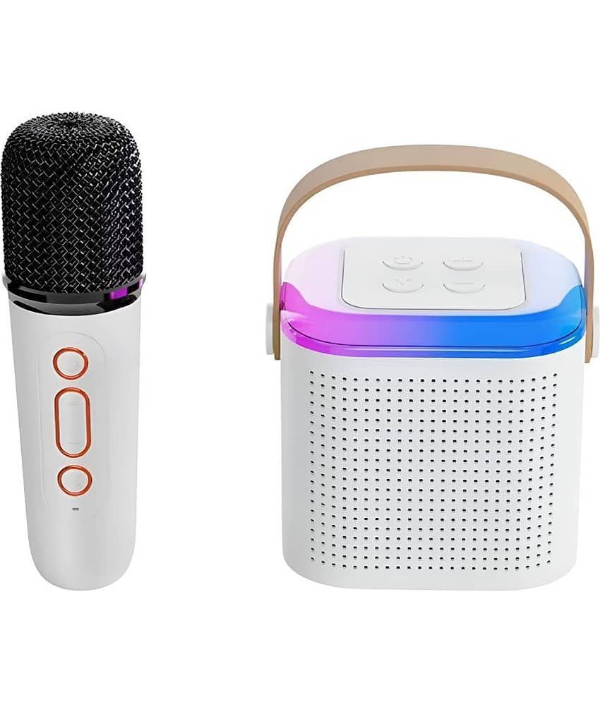 VERONIC Karaoke 10 W Bluetooth Speaker Bluetooth V 5.3 with USB,SD card Slot,Aux Playback Time 6 hrs Assorted