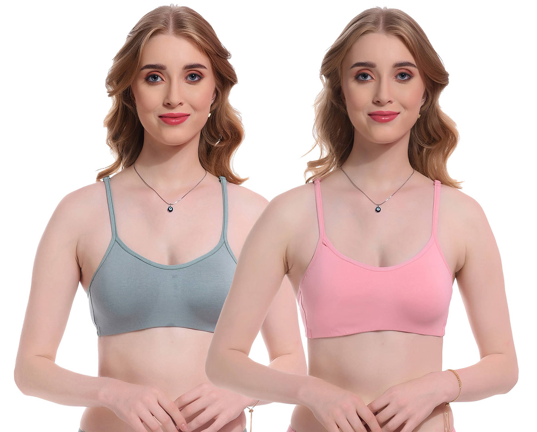 Viral Girl Pack of 2 Lycra Non Padded Women's T-Shirt Bra ( Blue ) Viral Girl Pack of 2 Lycra Non Padded Women's T-Shirt Bra ( Blue )