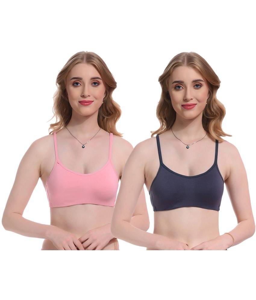 Viral Girl Pack of 2 Lycra Non Padded Women's T-Shirt Bra ( Pink )     			Viral Girl Pack of 2 Lycra Non Padded Women's T-Shirt Bra ( Pink )
