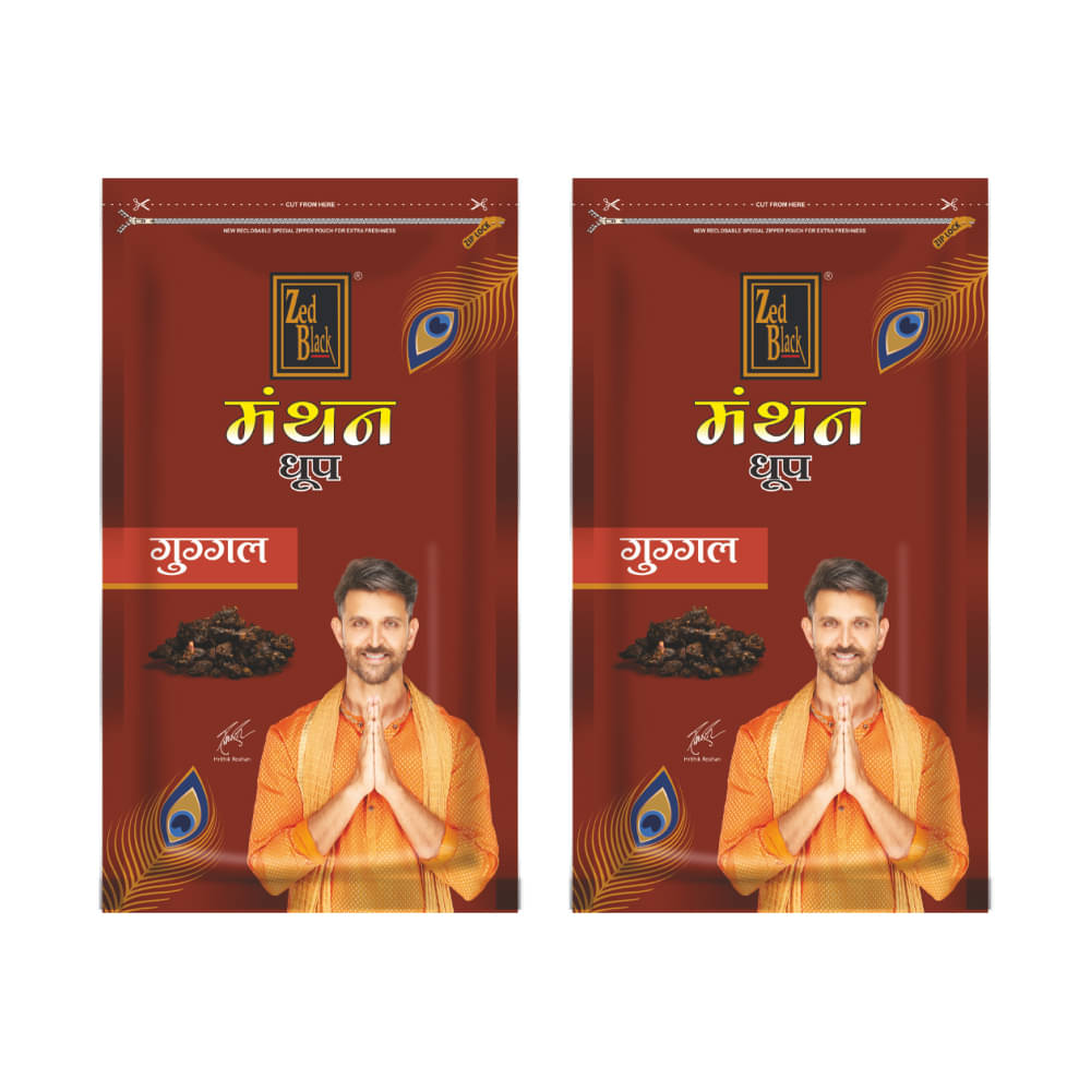     			Zed Black Manthan Dhoop Guggal (Pack of 2)