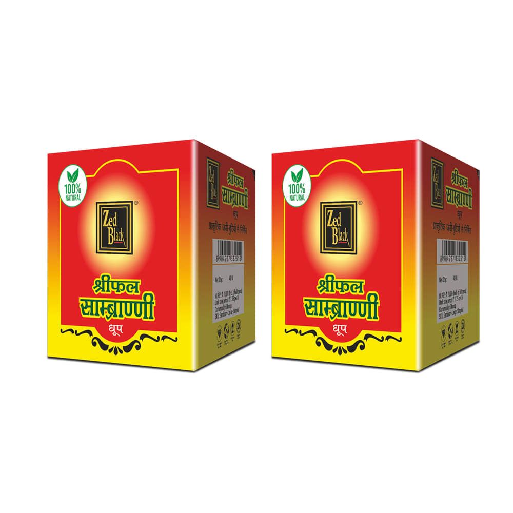 Zed Black Shriphal Sambrani Dhoop Sticks ,Made from Natural Ingredients (Pack of 2) Zed Black Shriphal Sambrani Dhoop Sticks ,Made from Natural Ingredients (Pack of 2)