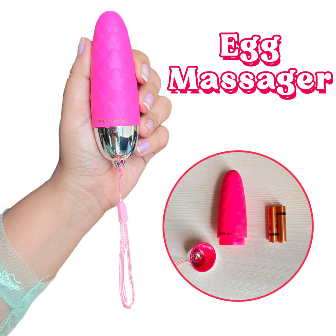 Calmras Egg Massager, Handheld Powerful Massager, Skin Safe Textured Surface, Easy To Use Calmras Egg Massager, Handheld Powerful Massager, Skin Safe Textured Surface, Easy To Use