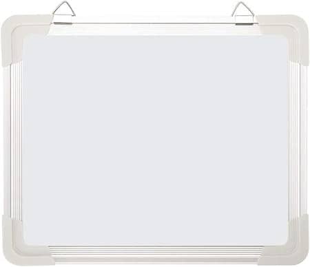 FREEDY Non Magnetic 1 X1 Feet Double Sided White Board and Chalk Board Front Side Whiteboard Marker Surface and Back Side Chalkboard Surface