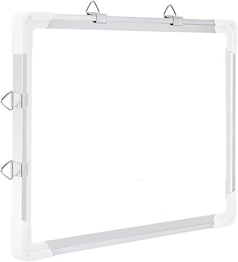     			FREEDY Non Magnetic 1 X1 Feet Double Sided White Board and Chalk Board Front Side Whiteboard Marker Surface and Back Side Chalkboard Surface