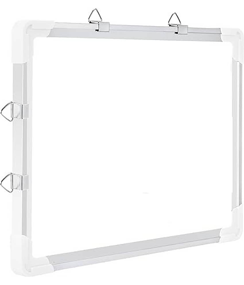 FREEDY Non Magnetic 1 X1 Feet Double Sided White Board and Chalk Board Front Side Whiteboard Marker Surface and Back Side Chalkboard Surface - Stationery | Buy online on ZillyBuy