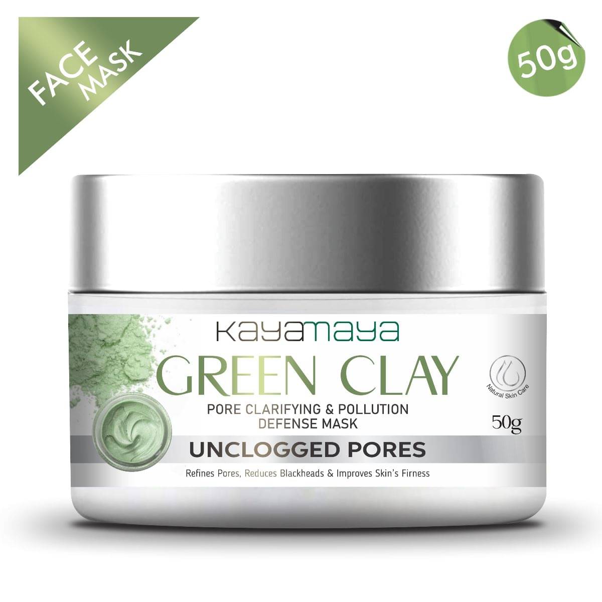     			Green Clay Mask Pore Clarifying and Pollution Defense Mask - No Parabens