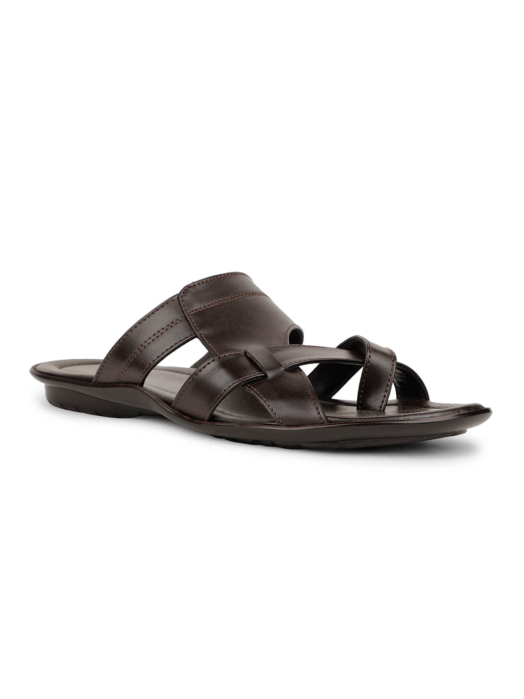     			Liberty Brown Men's Leather Slipper