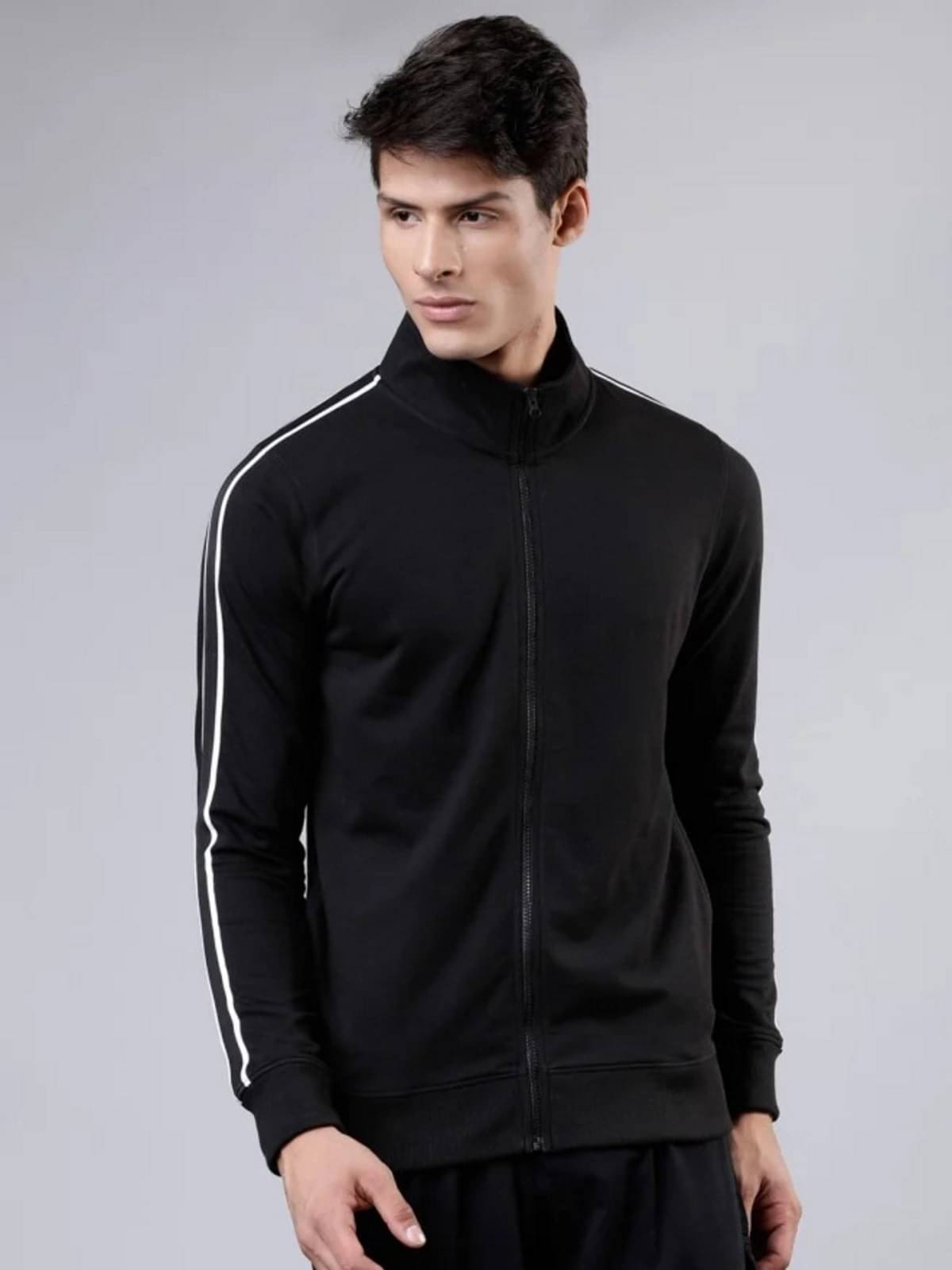 PLUS PARADISE Polyester Men's Casual Jacket - Black ( Pack of 1 ) PLUS PARADISE Polyester Men's Casual Jacket - Black ( Pack of 1 )