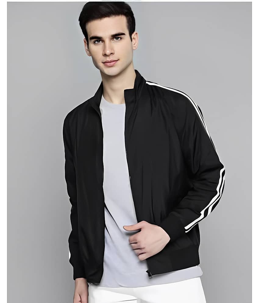 PLUS PARADISE Polyester Men's Casual Jacket - Black ( Pack of 1 ) - Jackets & Coats | Buy online on ZillyBuy