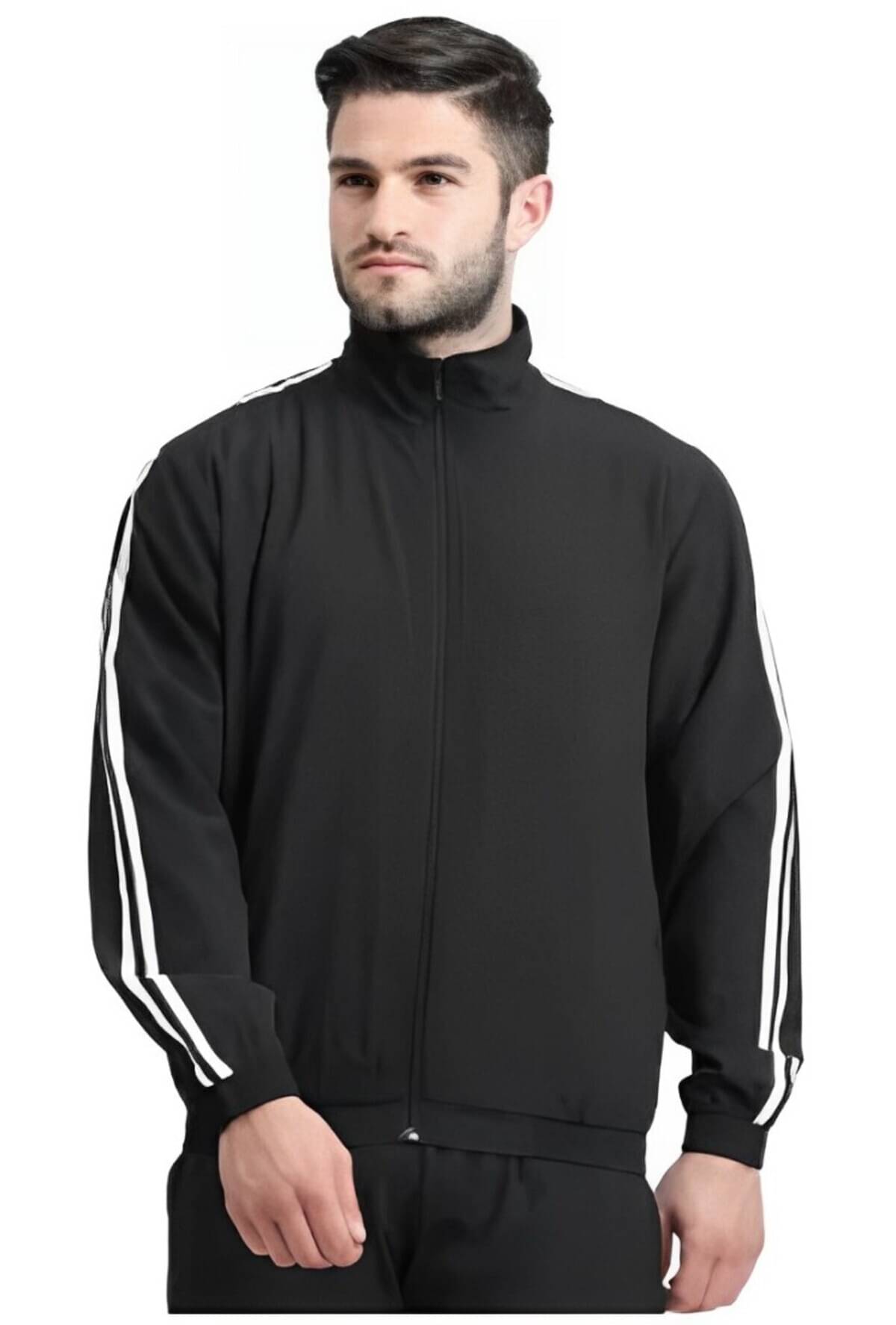 PLUS PARADISE Polyester Men's Casual Jacket - Black ( Pack of 1 ) PLUS PARADISE Polyester Men's Casual Jacket - Black ( Pack of 1 )