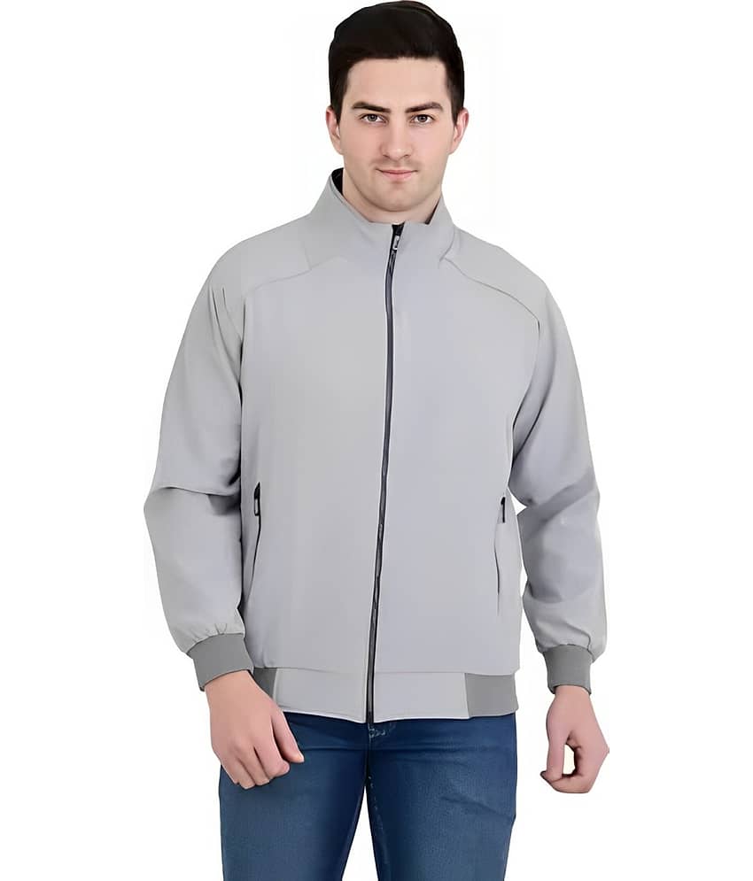 PLUS PARADISE Polyester Men's Casual Jacket - Grey ( Pack of 1 ) - Jackets & Coats | Buy online on ZillyBuy
