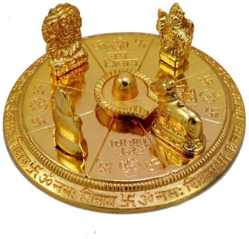     			Shri Astha Vinayak Brass Shiv Family Idol ( 9 cm )