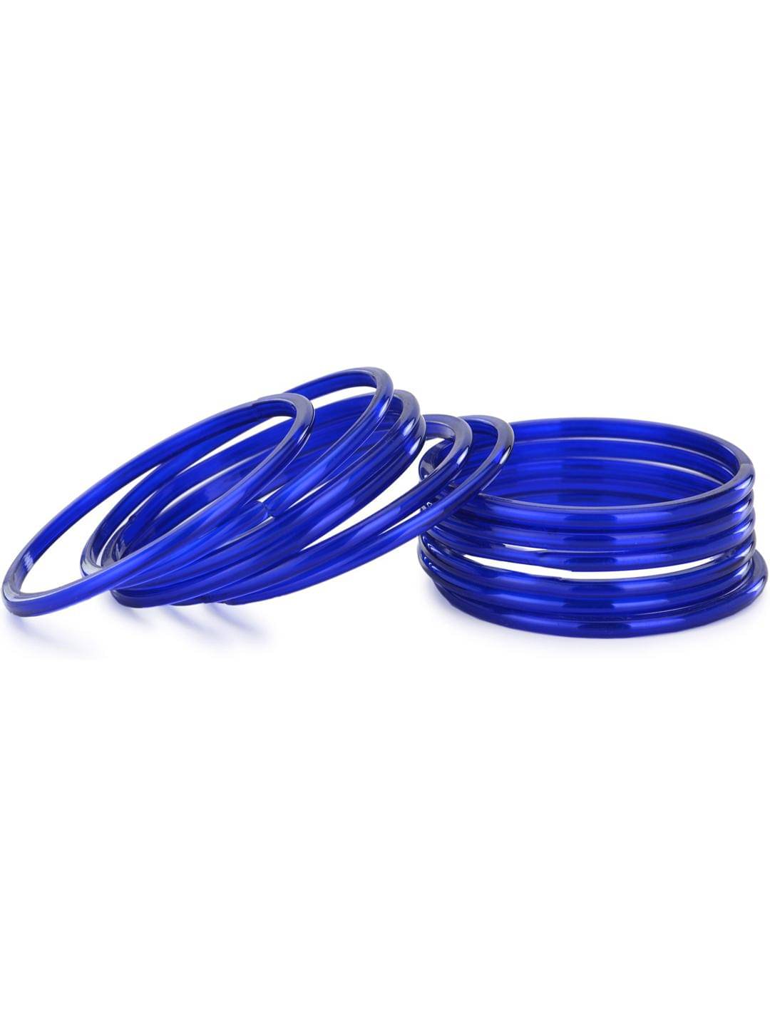 Somil Blue Bangle Set ( Pack of 12 ) Somil Blue Bangle Set ( Pack of 12 )